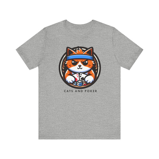 Cats and Poker - Unisex Jersey Short Sleeve